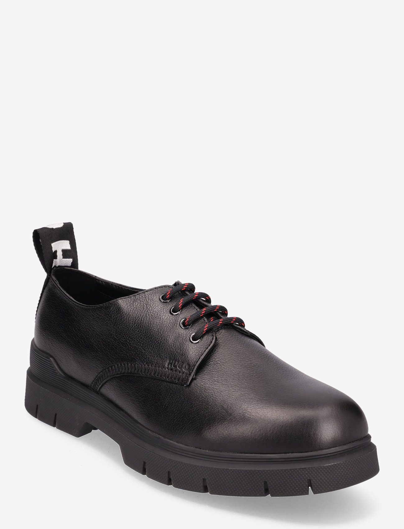 HUGO - Ryan_Derb_ltgr - laced shoes - black - 0