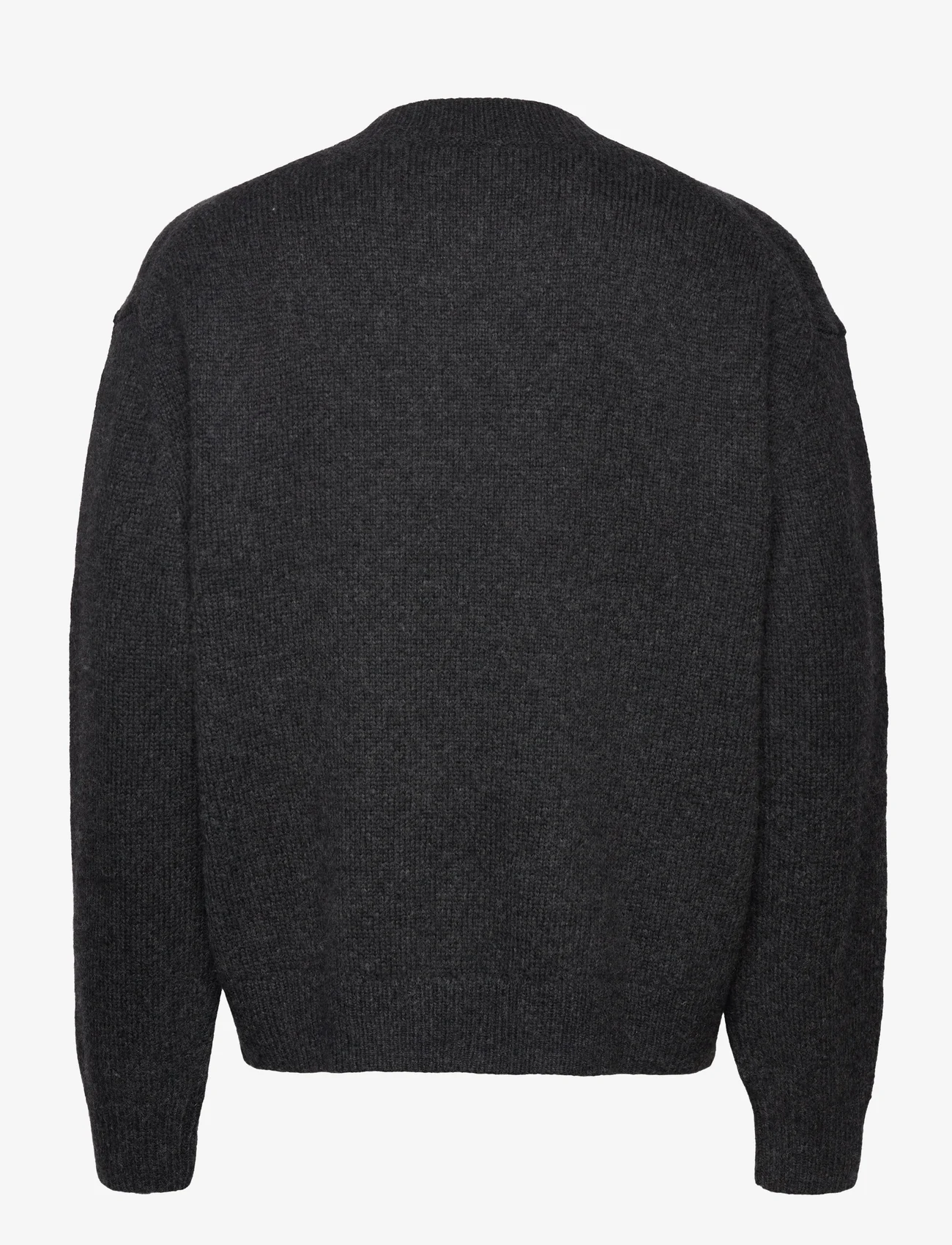 HUGO - Seese - megztinis su apvalios formos apykakle - dark grey - 1
