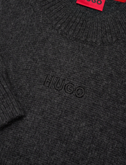 HUGO - Seese - megztinis su apvalios formos apykakle - dark grey - 2