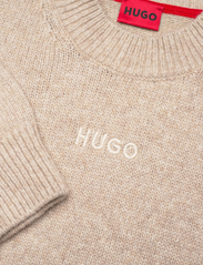 HUGO - Seese - megztinis su apvalios formos apykakle - light beige - 2