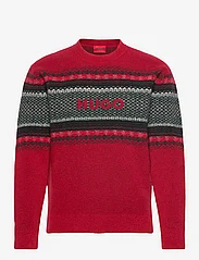 HUGO - Soslo - megztinis su apvalios formos apykakle - open pink - 0
