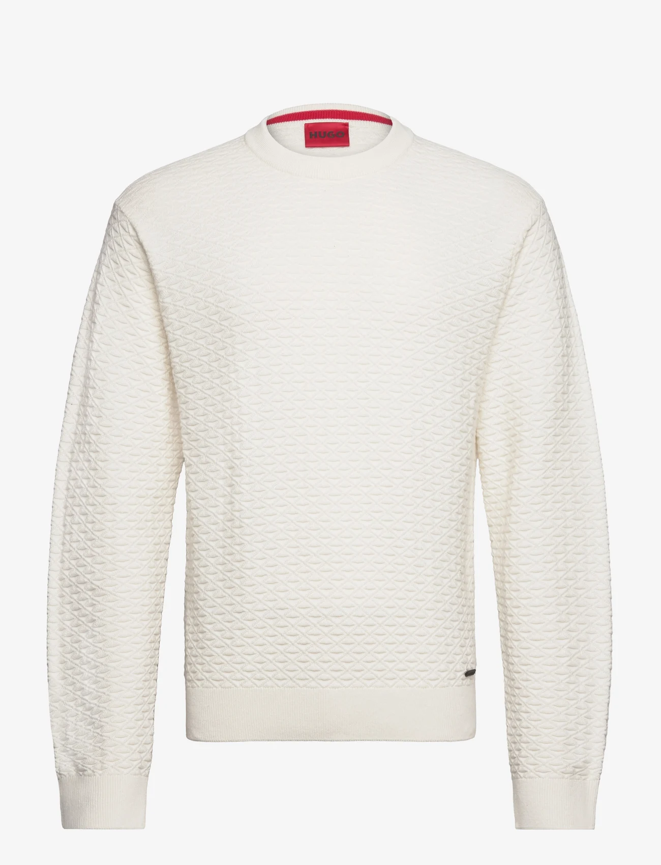 HUGO - Sonderson - knitted round necks - open white - 0