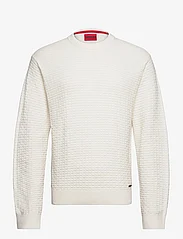 HUGO - Sonderson - knitted round necks - open white - 0