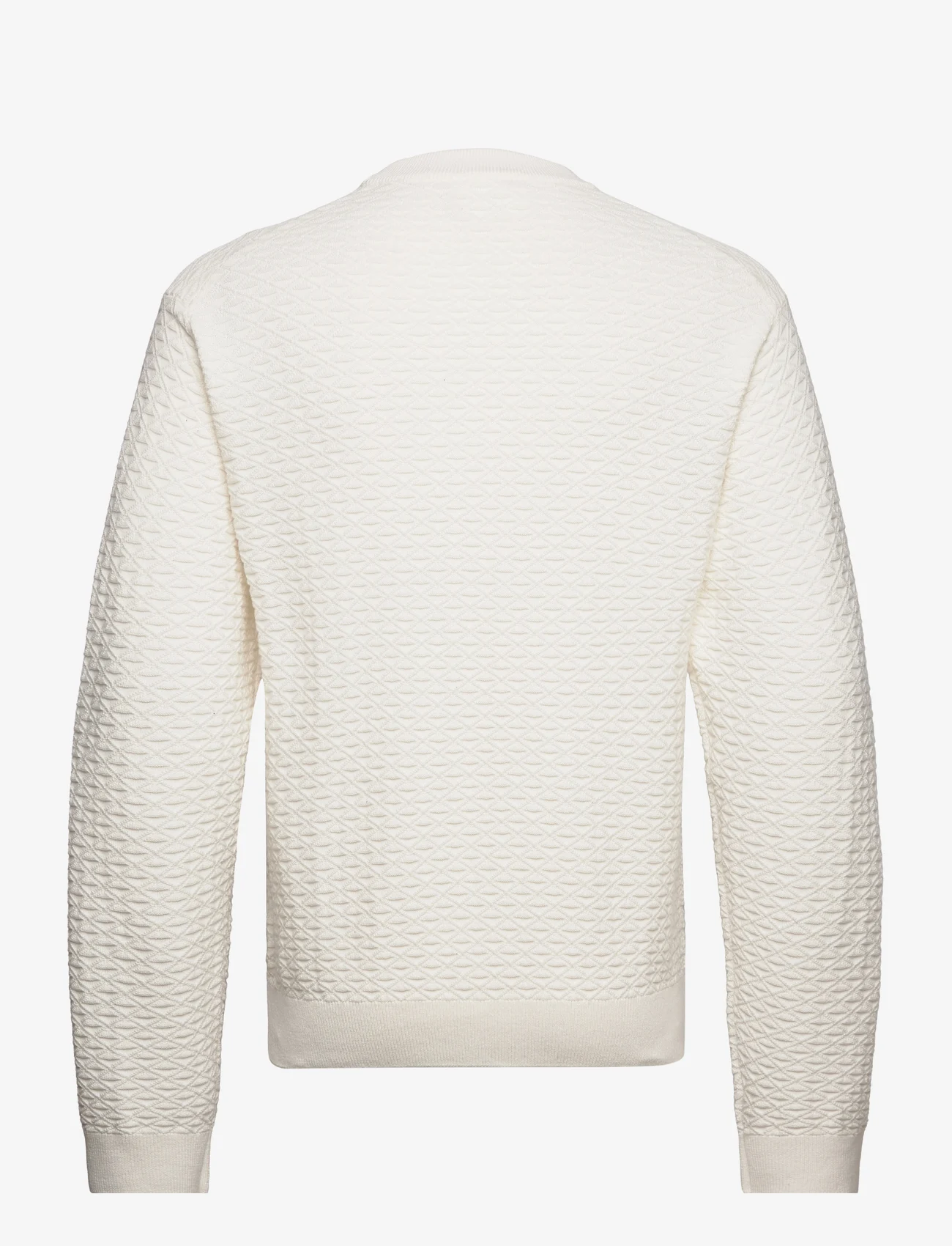 HUGO - Sonderson - knitted round necks - open white - 1
