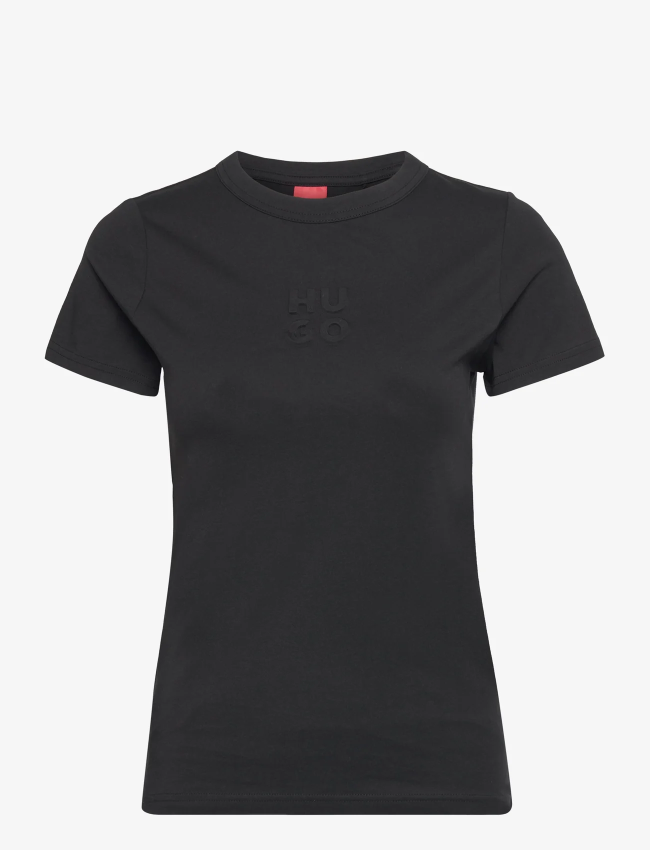 HUGO - Classic Tee_3 - t-shirts - black - 0
