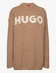 HUGO - Slogues - strikkegensere - open brown - 0