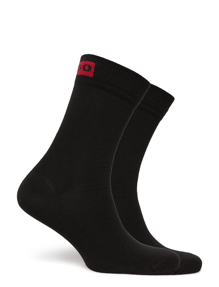 HUGO - 2P RS LABEL CC W - vanliga strumpor - black - 1
