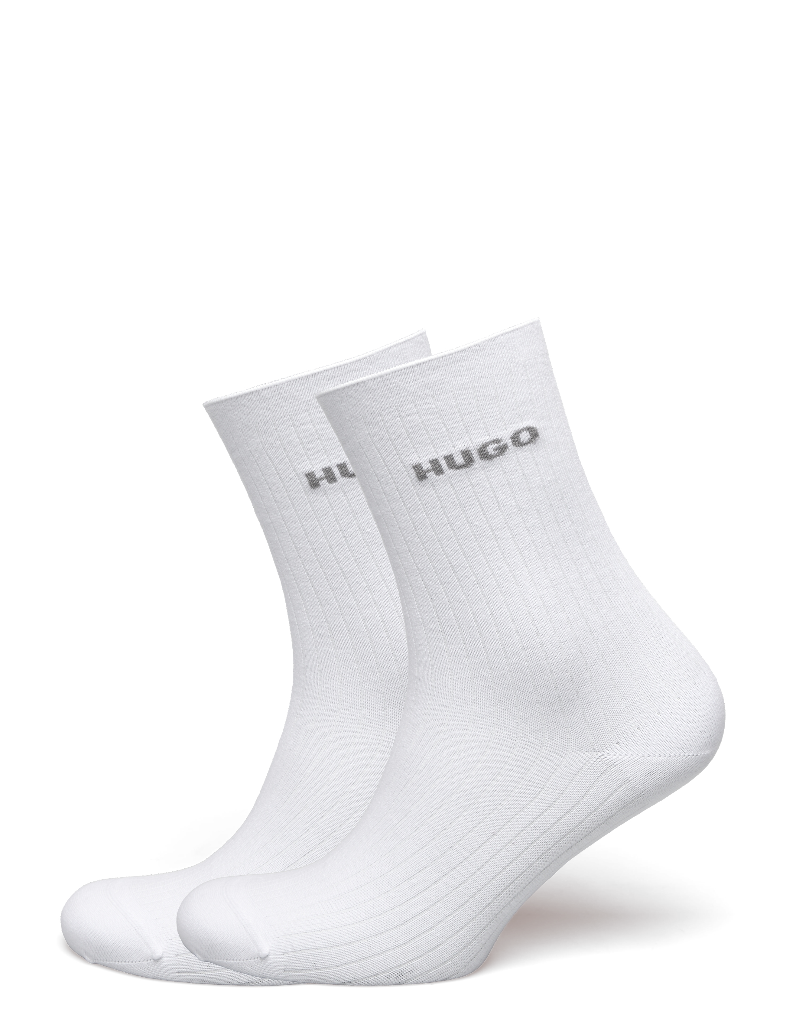 HUGO 2P Qs Fine Rib Cc W Weiß - 39-42 - Damen