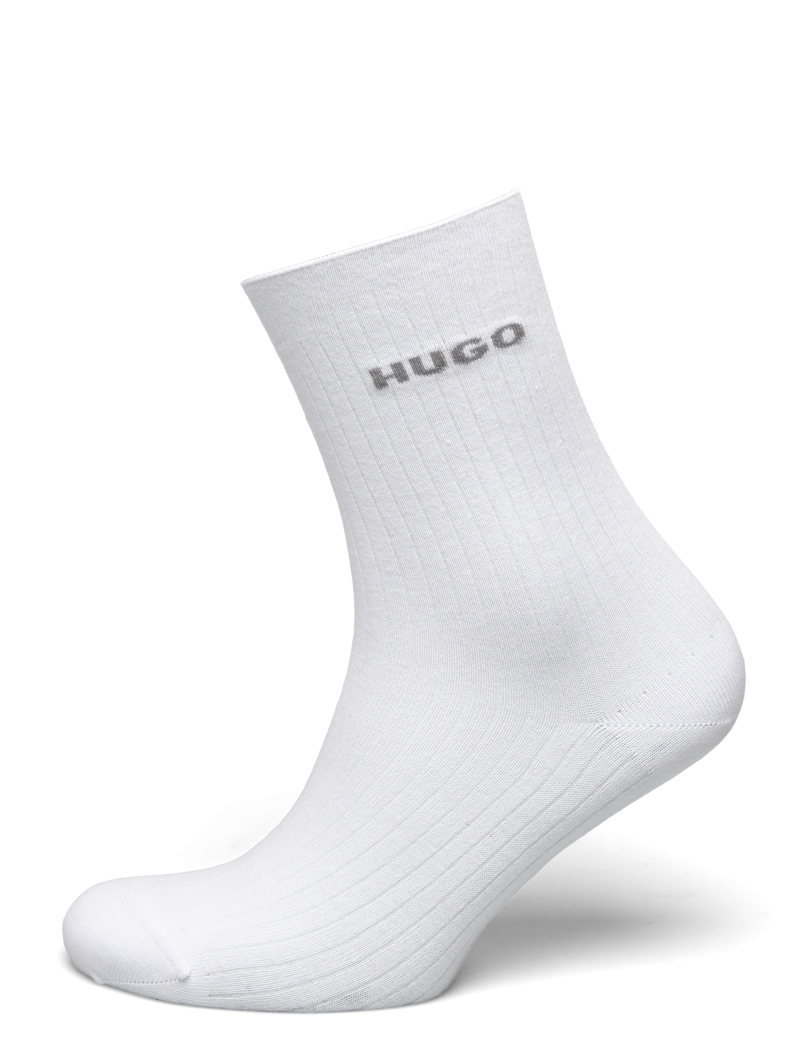 HUGO - 2P QS FINE RIB CC W - najniższe ceny - white - 2