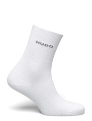 HUGO - 2P QS FINE RIB CC W - mažiausios kainos - white - 3