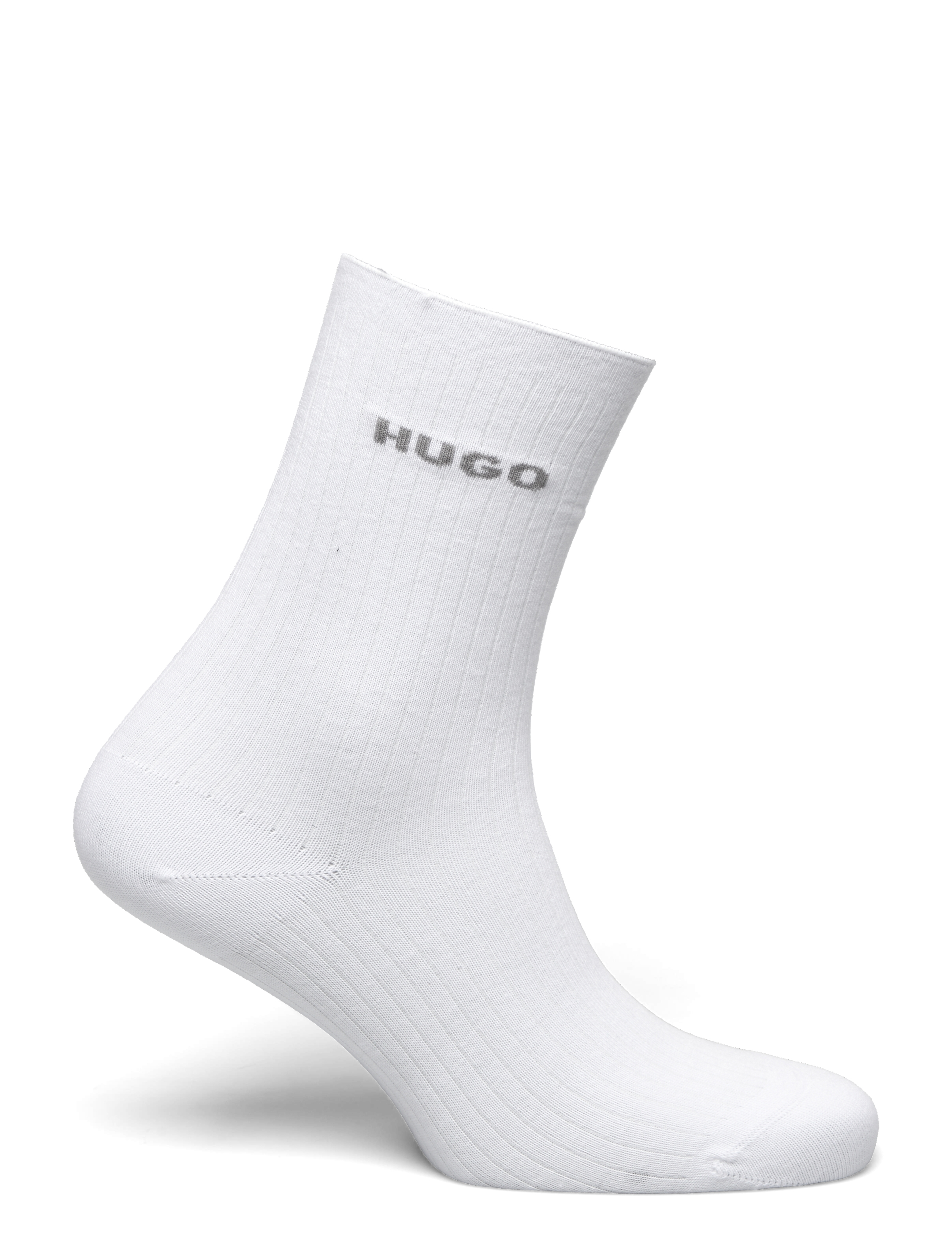 HUGO - 2P QS FINE RIB CC W - najniższe ceny - white - 3