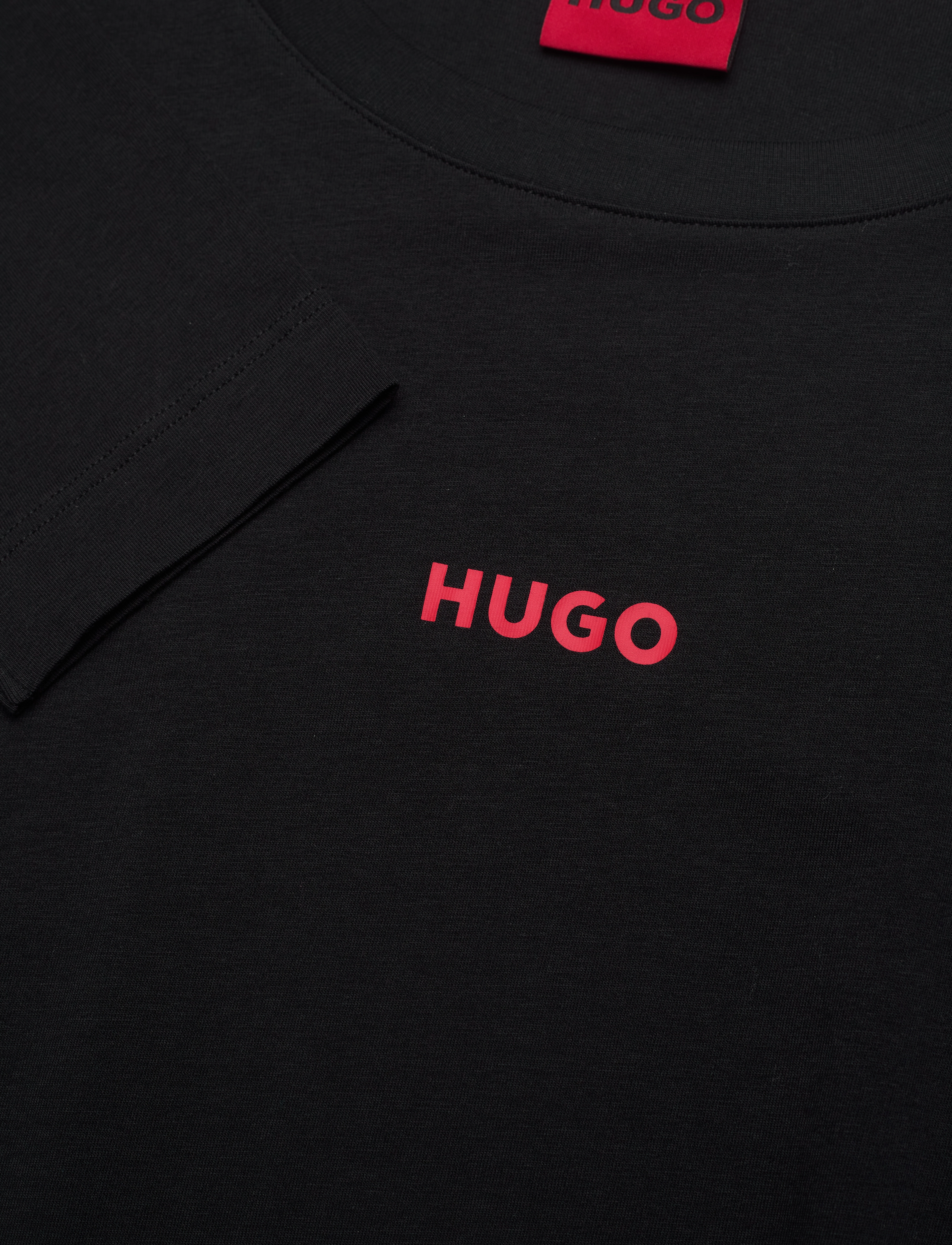 HUGO - Linked LS-Shirt - black - 2