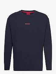 HUGO - Linked LS-Shirt - pižamų marškinėliai - dark blue - 0