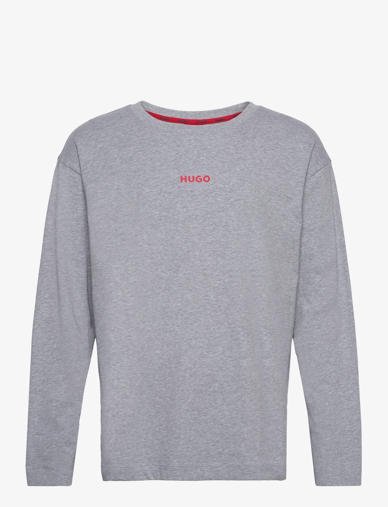 HUGO - Linked LS-Shirt - pižamų marškinėliai - medium grey - 0
