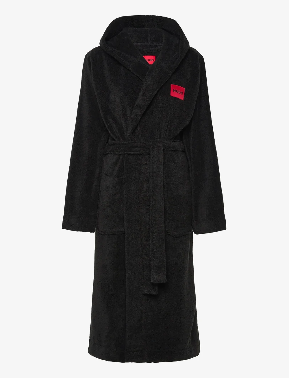 HUGO - TERRY_HOODED GOWN - szlafroki - black - 0