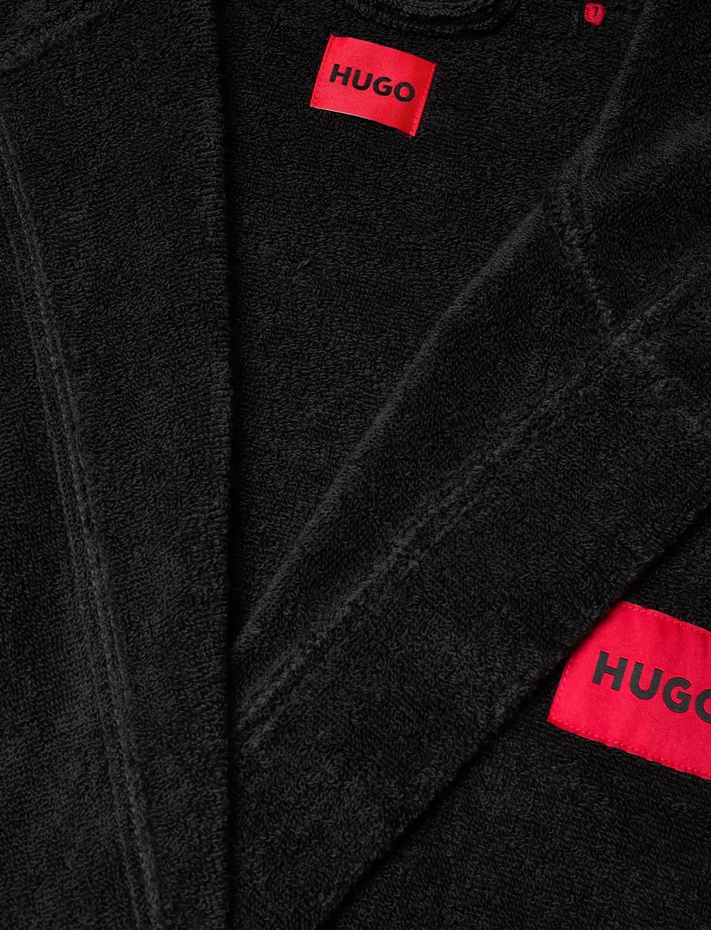 HUGO - TERRY_HOODED GOWN - szlafroki - black - 2