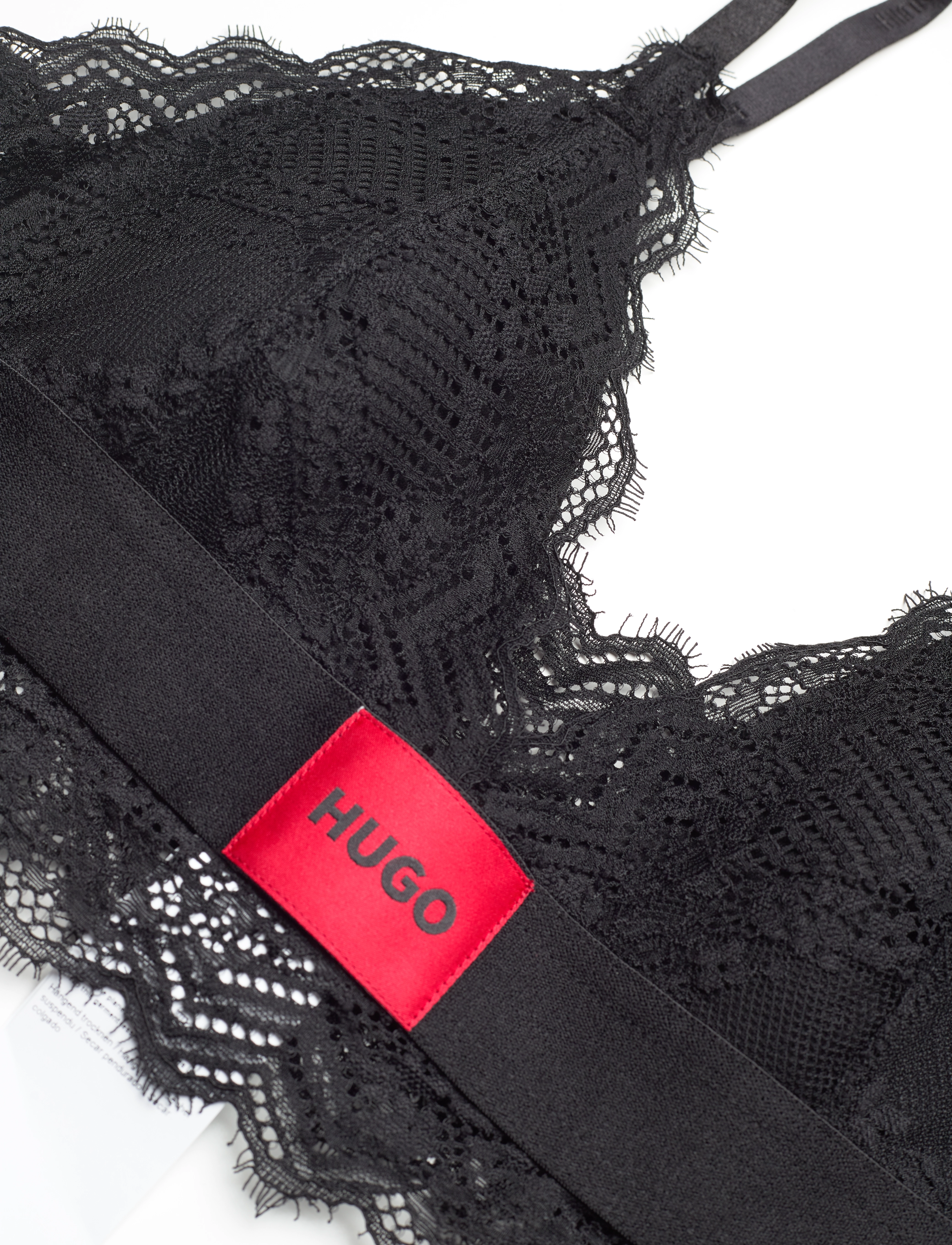 HUGO - TRIANGLE PADDED LACE - black - 2