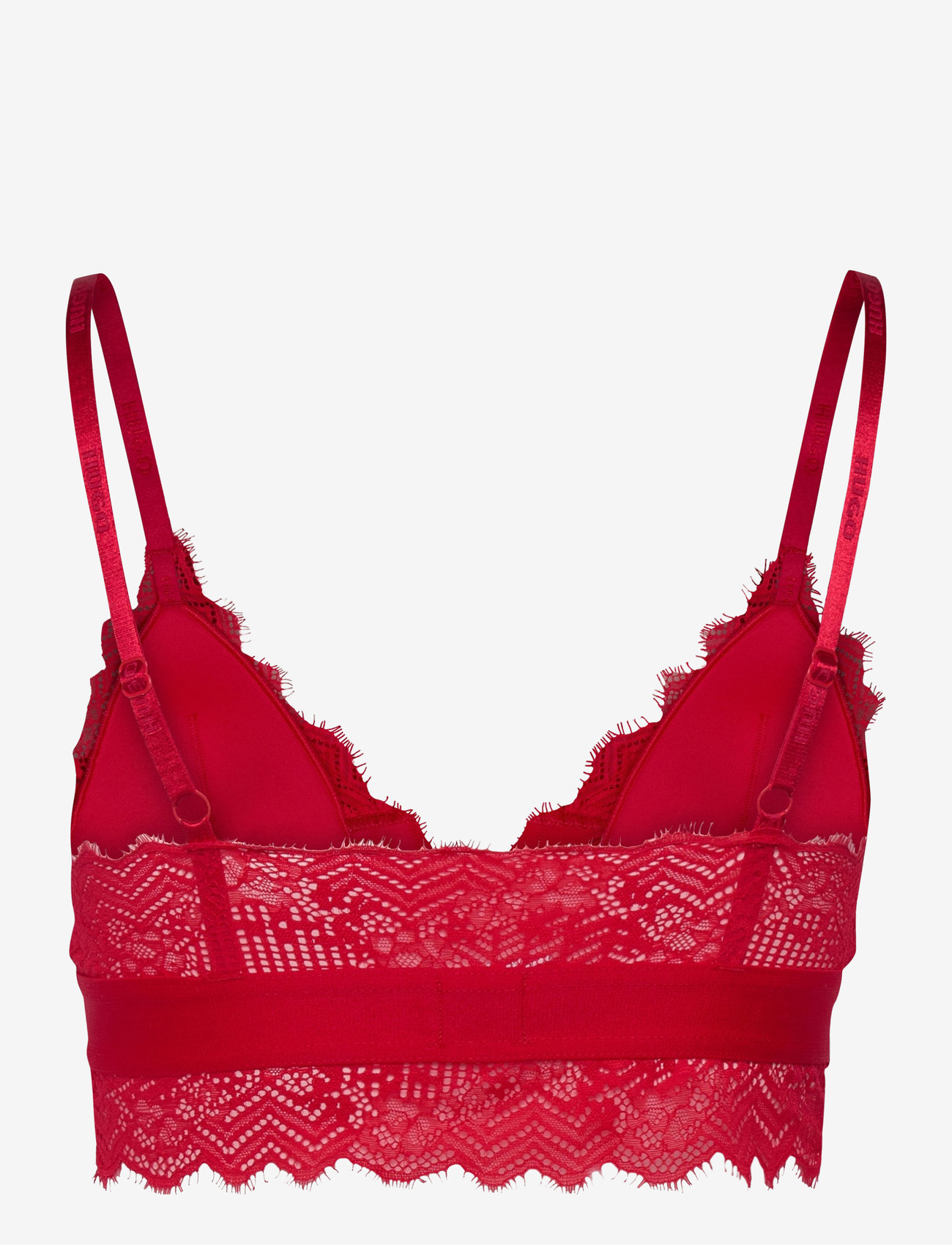 HUGO - TRIANGLE PADDED LACE - bright red - 1