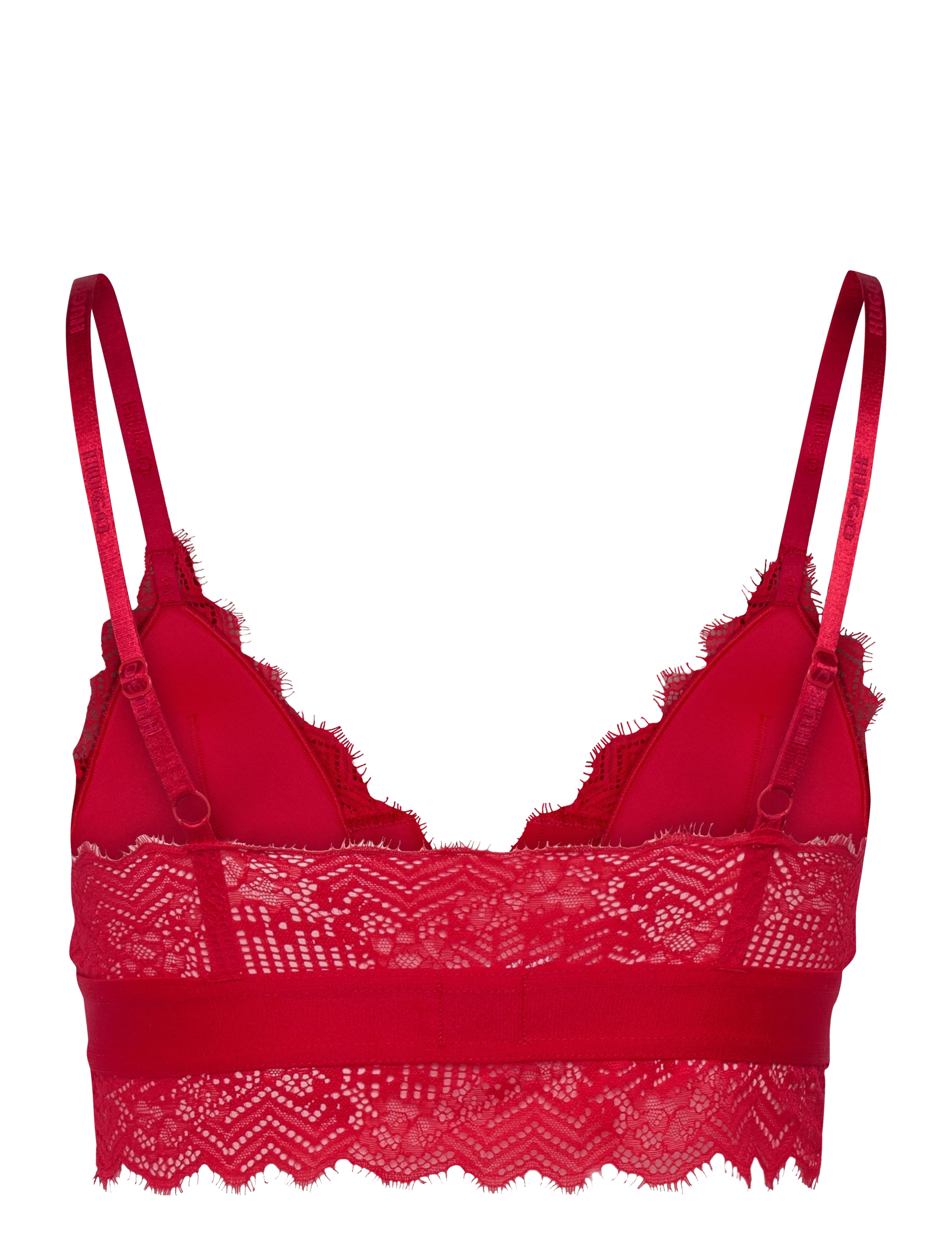 HUGO - TRIANGLE PADDED LACE - bright red - 1