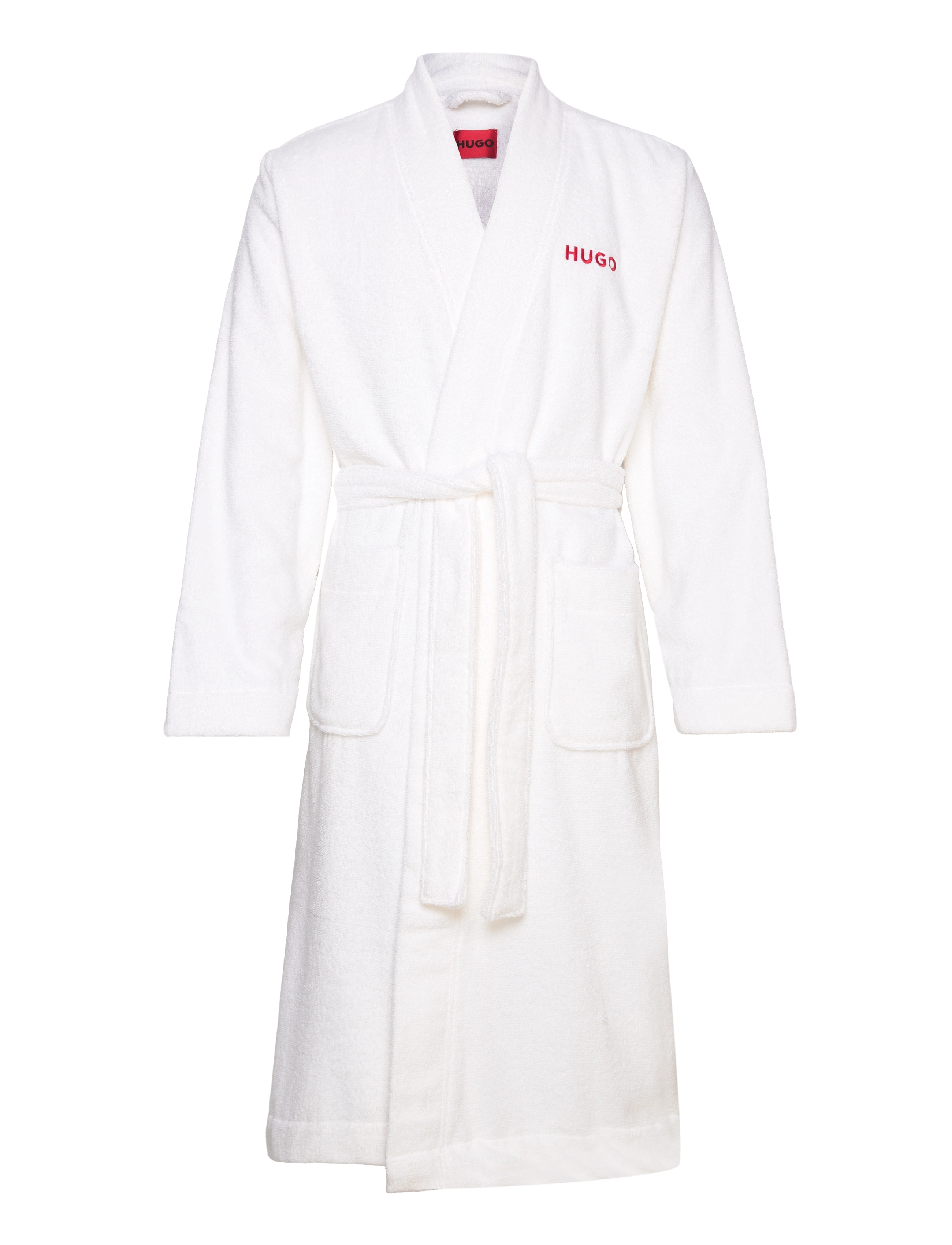 HUGO Terry Gown, Mænd, Frotté Badekåbe, Hvid, Str: M