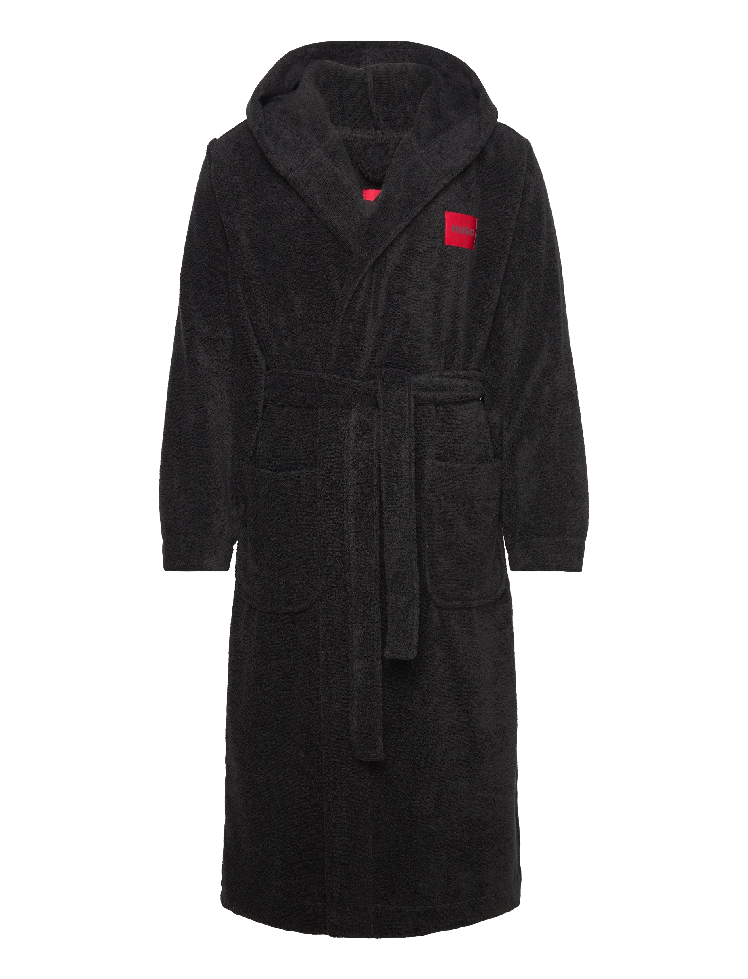 HUGO Terry Gown Hooded - Underkläder - BLACK / black