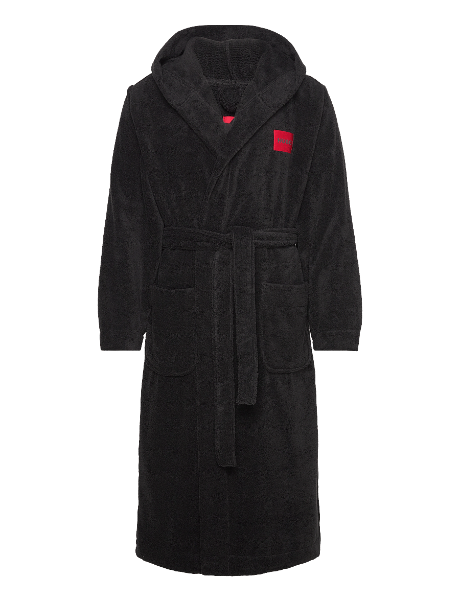 HUGO - Terry Gown Hooded - osta stiili järgi - black - 0