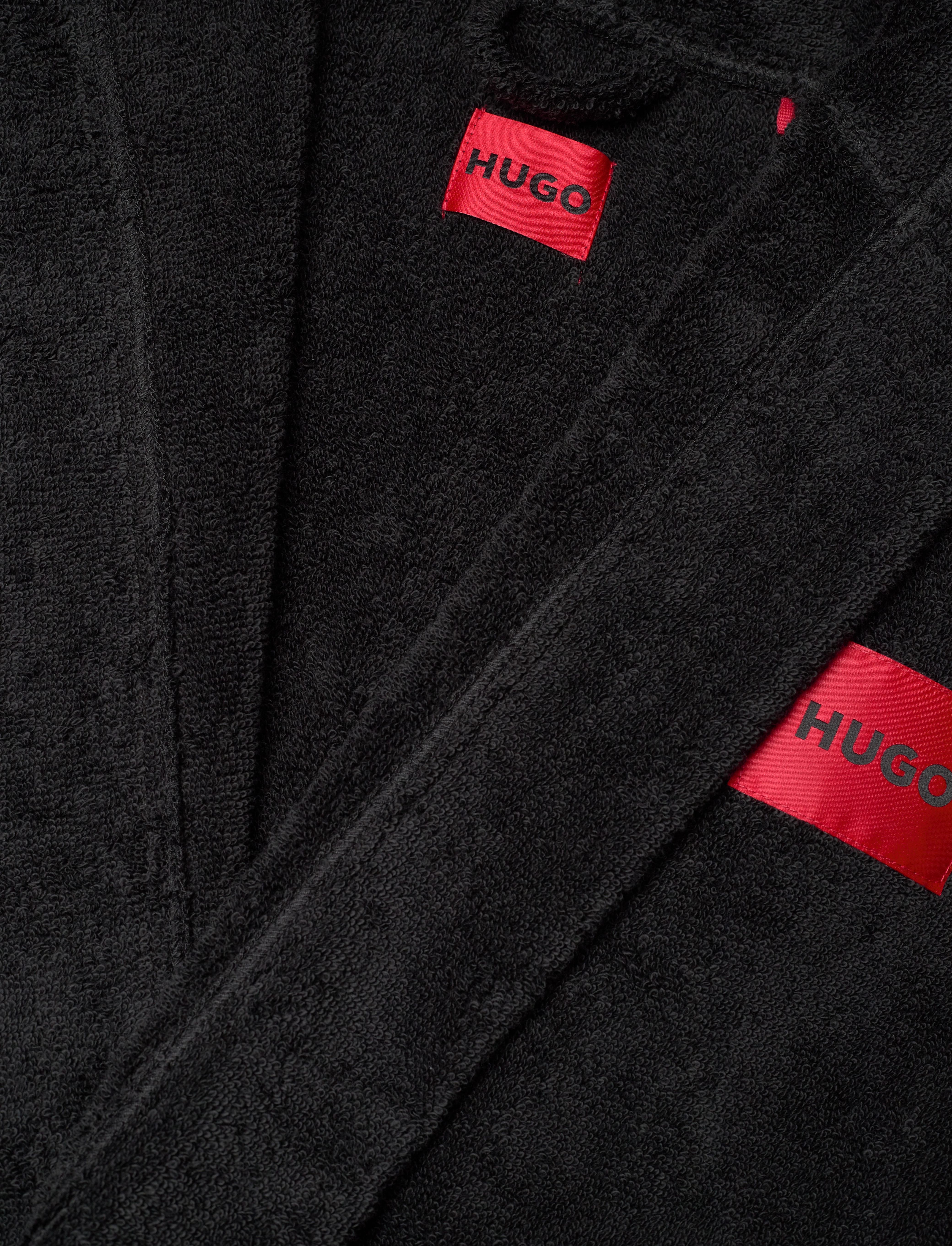 HUGO - Terry Gown Hooded - black - 2