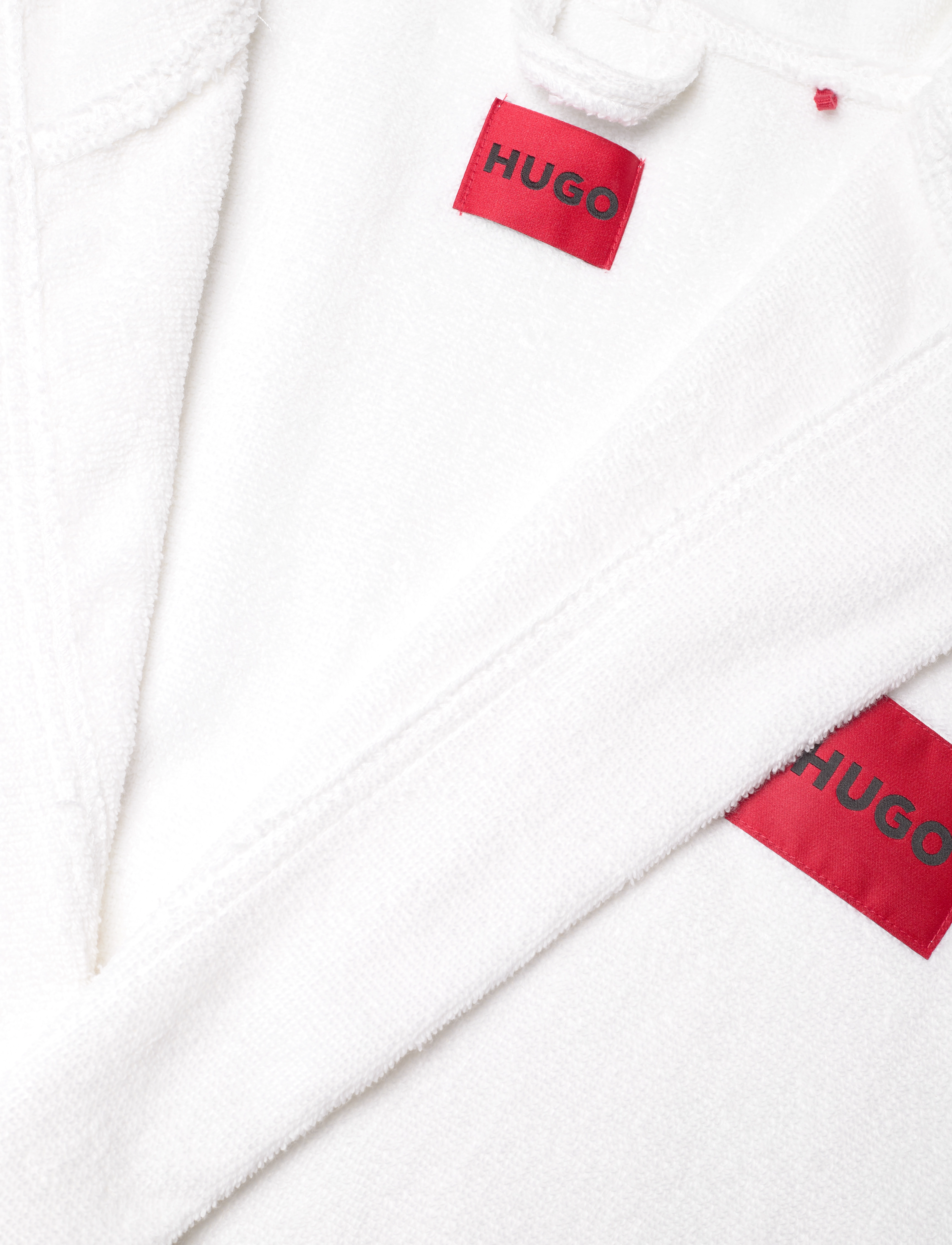 HUGO - Terry Gown Hooded - white - 2