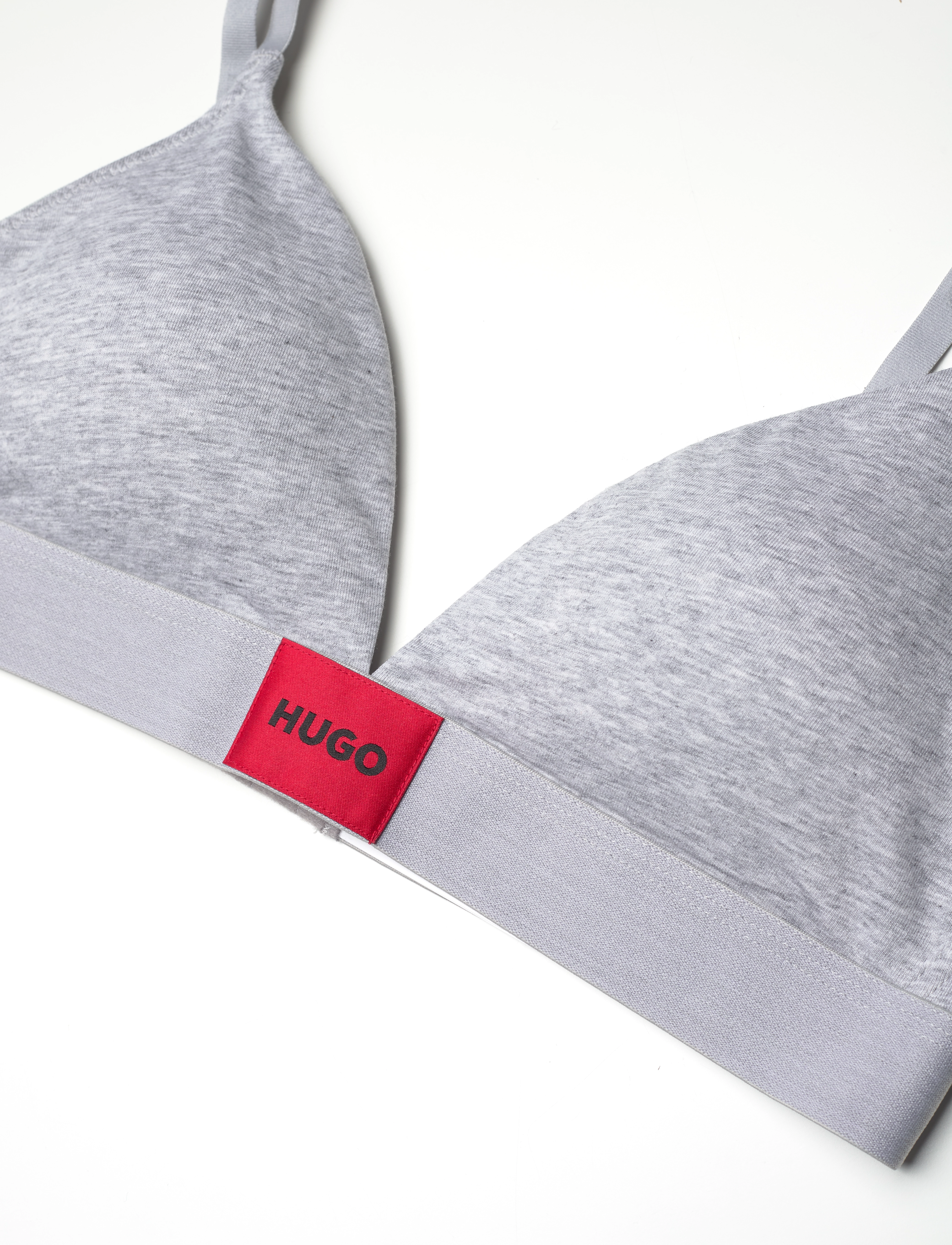 HUGO - TRIANGLE RED LABEL - bralette - medium grey - 2