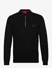 HUGO - Sastor - dzianinowe bluzki polo - black - 0