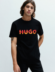 HUGO - Danda - short-sleeved t-shirts - black - 0