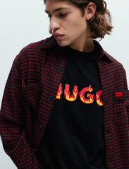 HUGO - Danda - short-sleeved t-shirts - black - 3