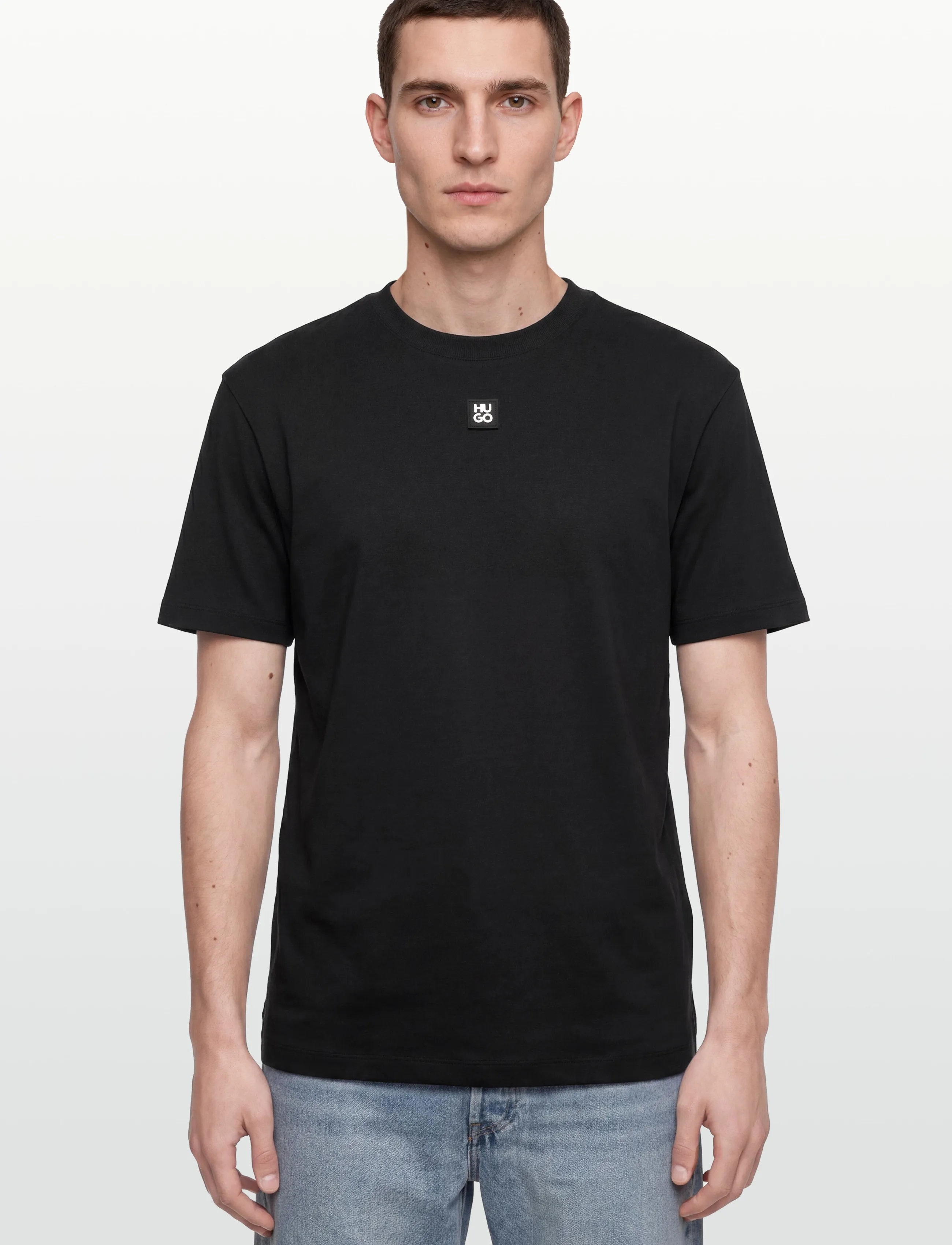 HUGO - Dalile - kortärmade t-shirts - black - 3