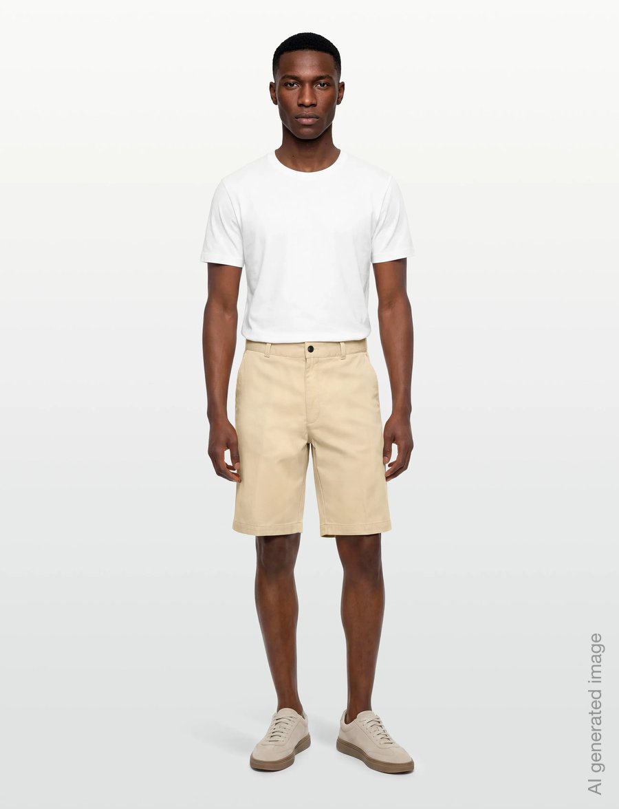 HUGO - Darik241 - casual shorts - open beige - 0