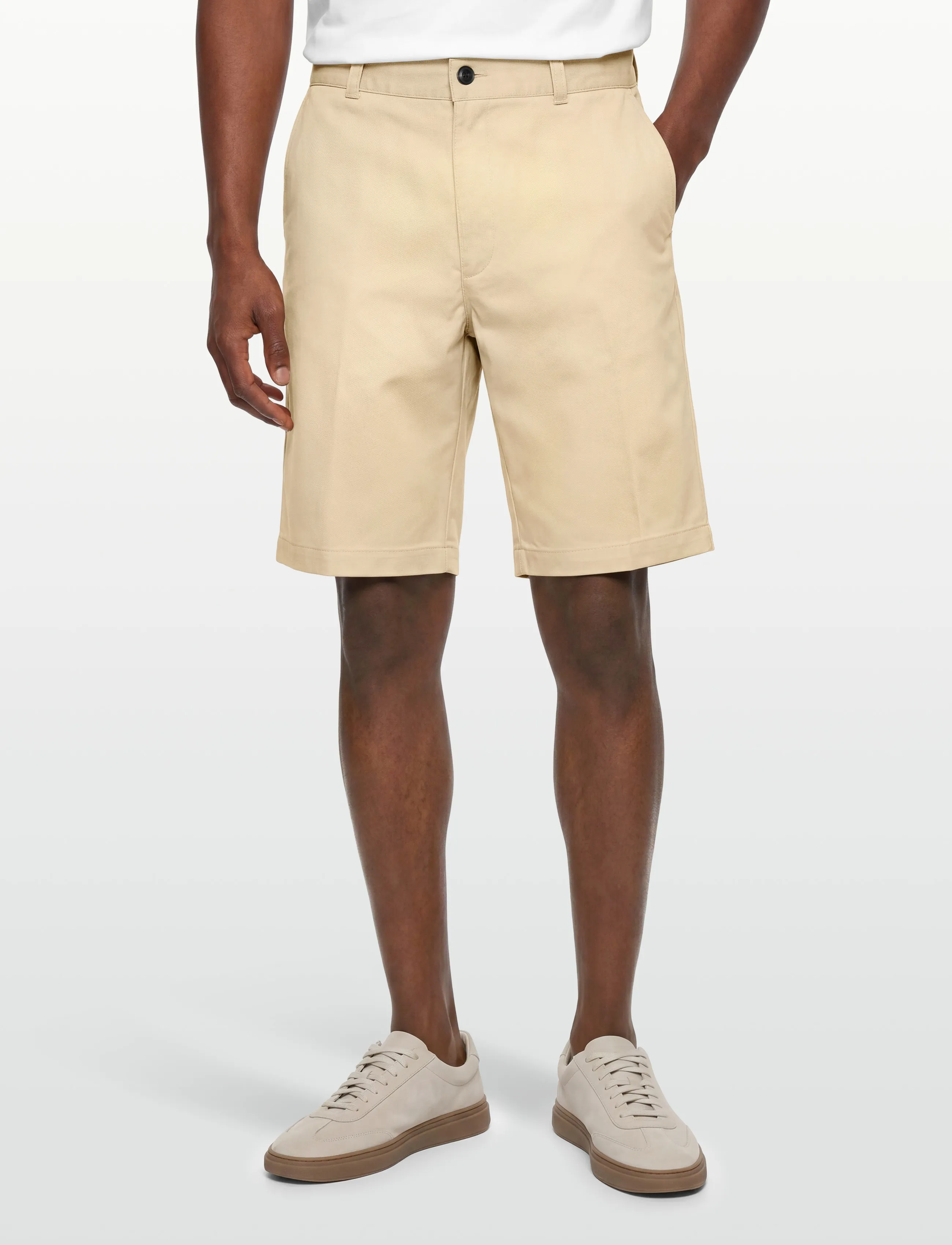 HUGO - Darik241 - casual shorts - open beige - 3