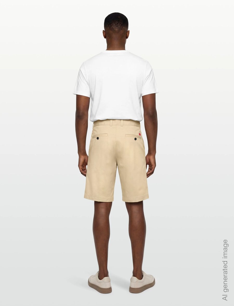 HUGO - Darik241 - casual shorts - open beige - 4
