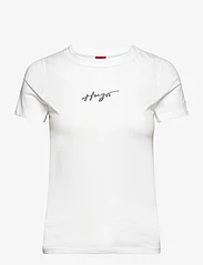 HUGO - Classic Tee_4 - marškinėliai - white - 0