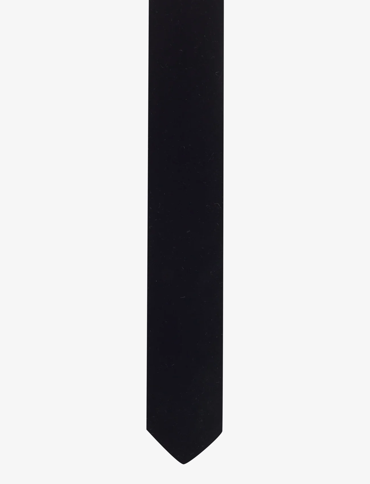 HUGO - Tie cm 6 velvet - krawaty - black - 0