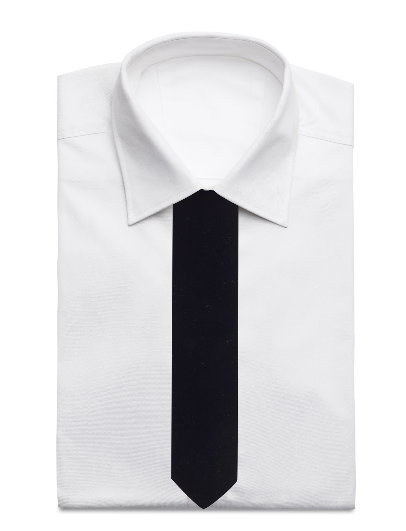 HUGO - Tie cm 6 velvet - krawaty - black - 1