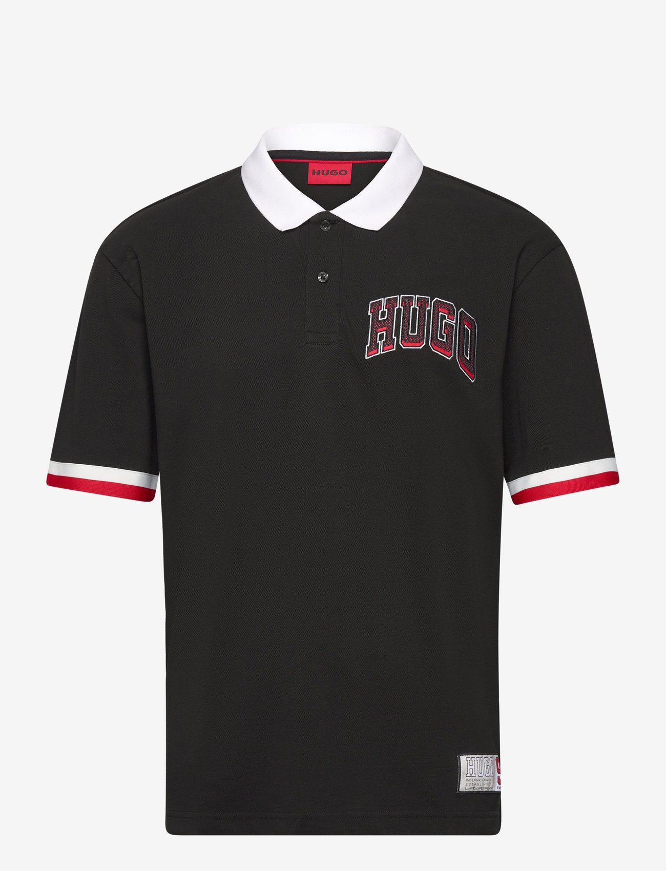 HUGO - Dillet - lühikeste varrukatega polod - black - 0