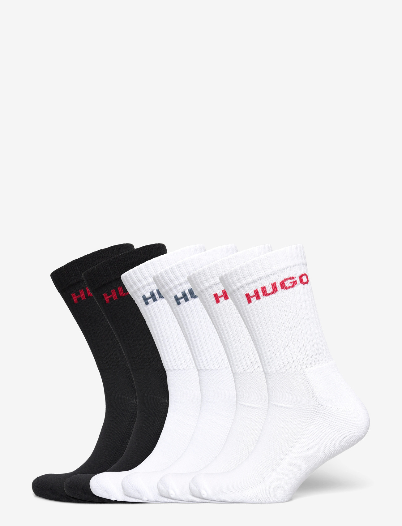 HUGO - 6P QS RIB LOGO CC - crew socks - open miscellaneous - 0