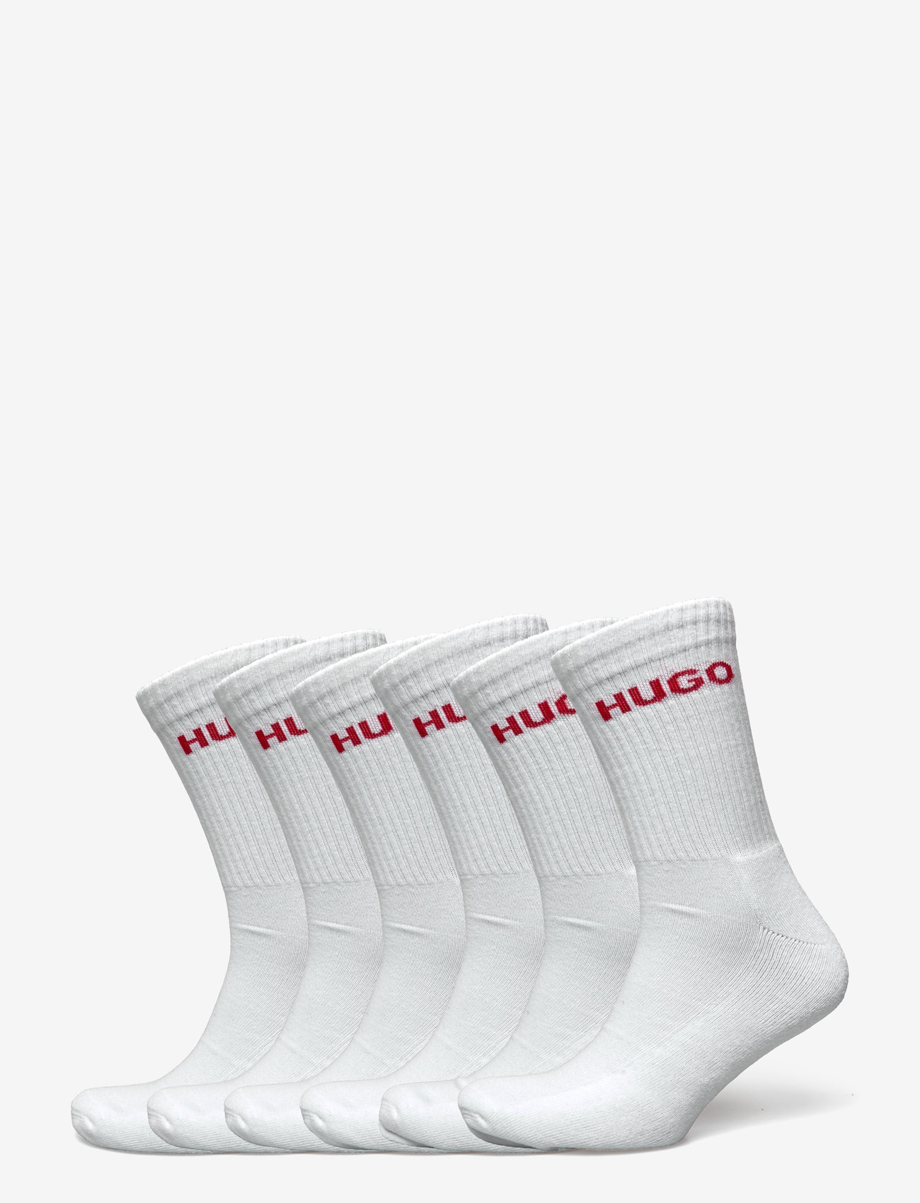 HUGO - 6P QS RIB LOGO CC - crew-socken - white - 0