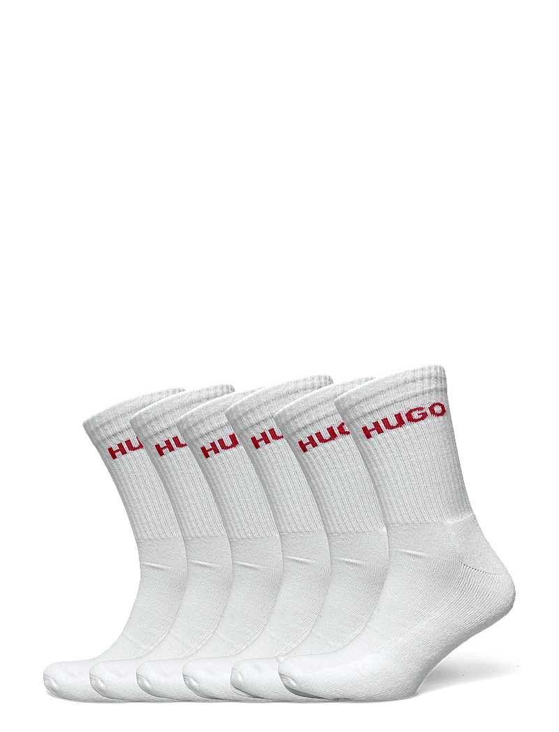HUGO - 6P QS RIB LOGO CC - crew-socken - white - 0
