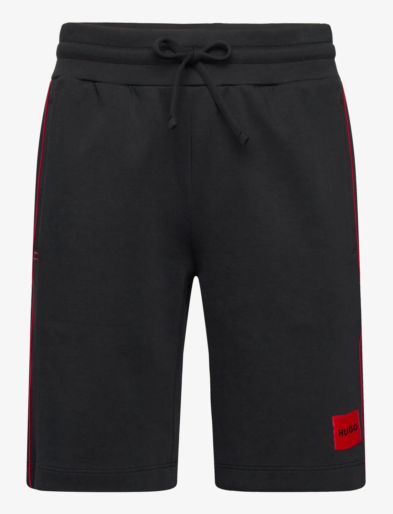 HUGO - Badge Shorts - sweat shorts - black - 0