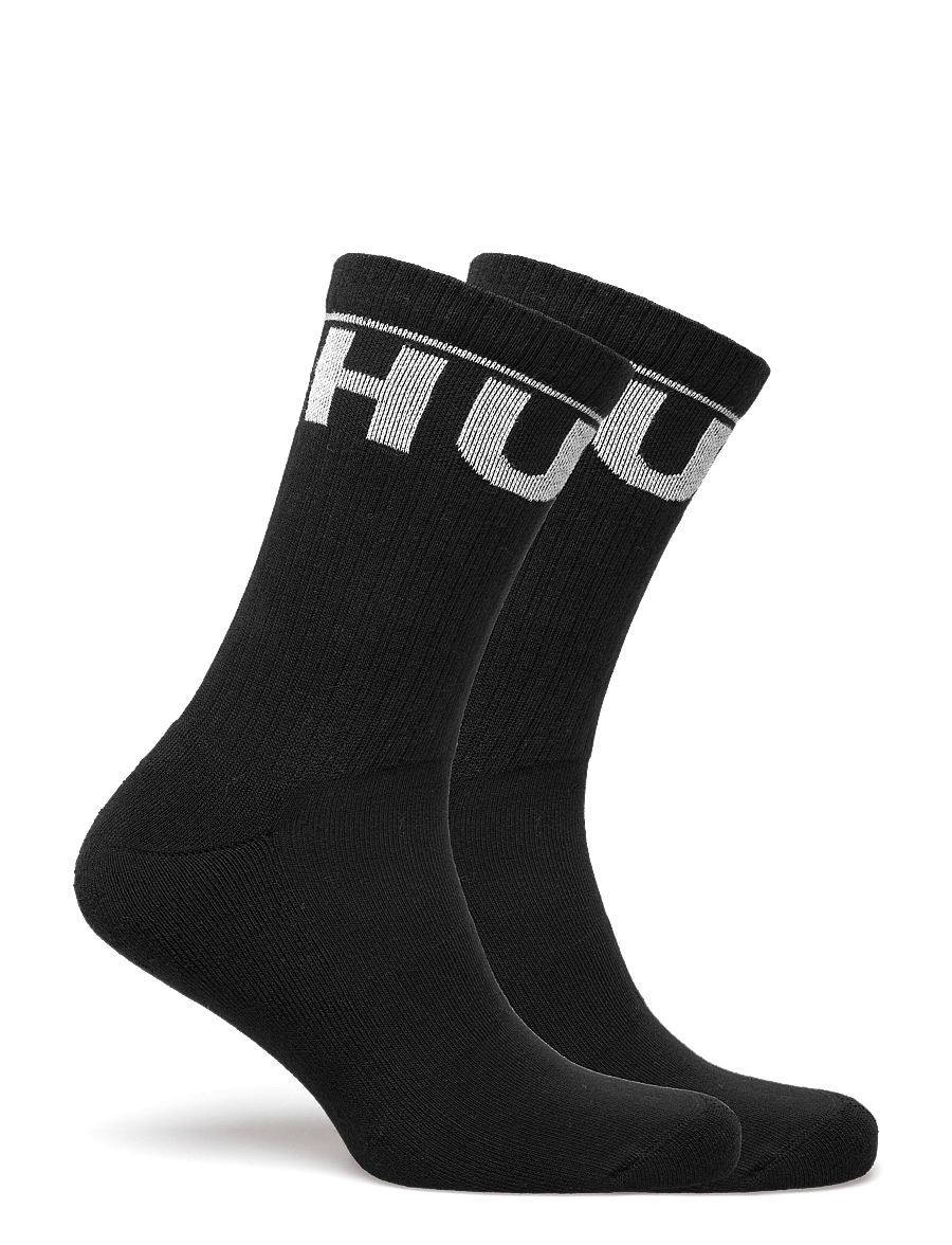 HUGO - 2P QS RIB ICONIC CC - tennissocken - black - 1