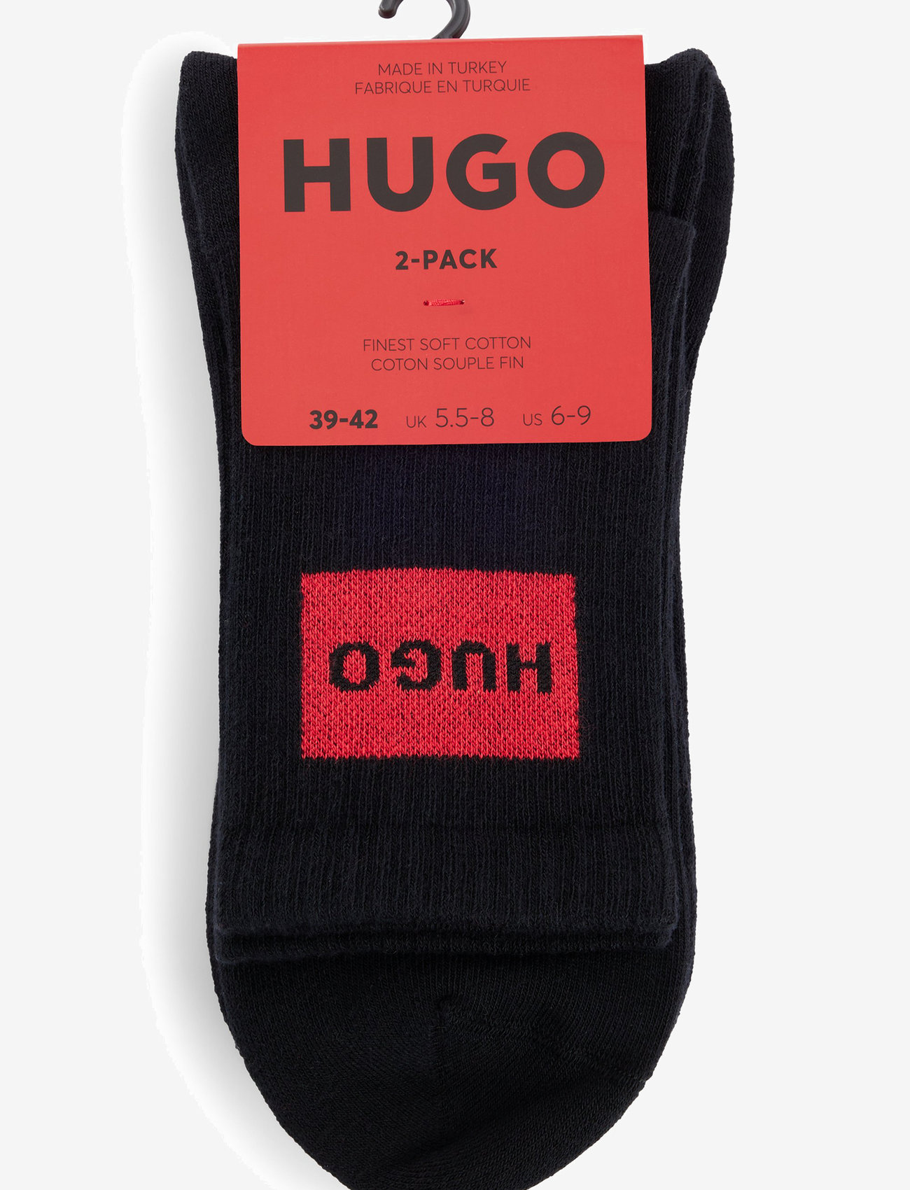 HUGO - 2P QS RIB LABEL CC W - black - 1