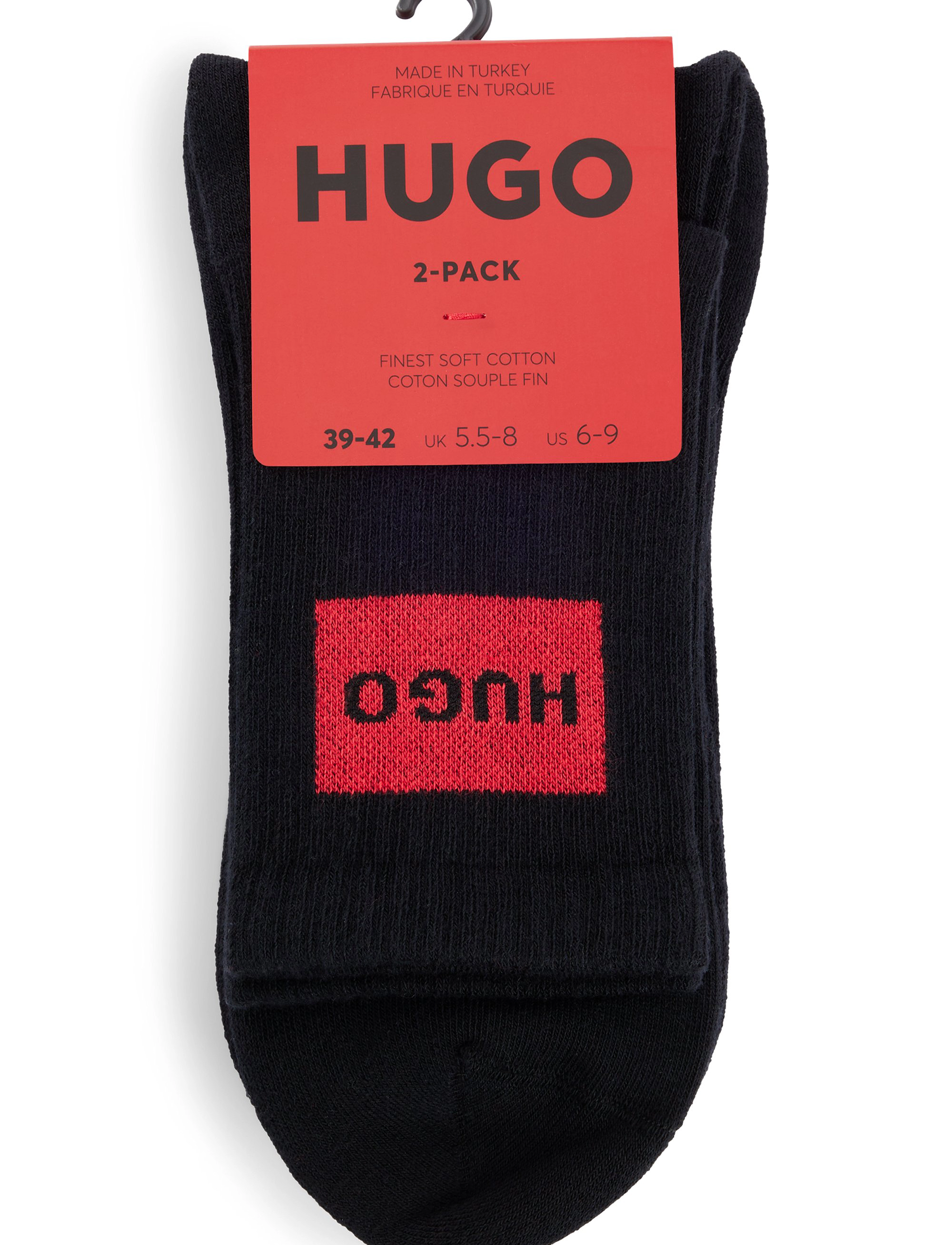 HUGO - 2P QS RIB LABEL CC W - die niedrigsten preise - black - 1