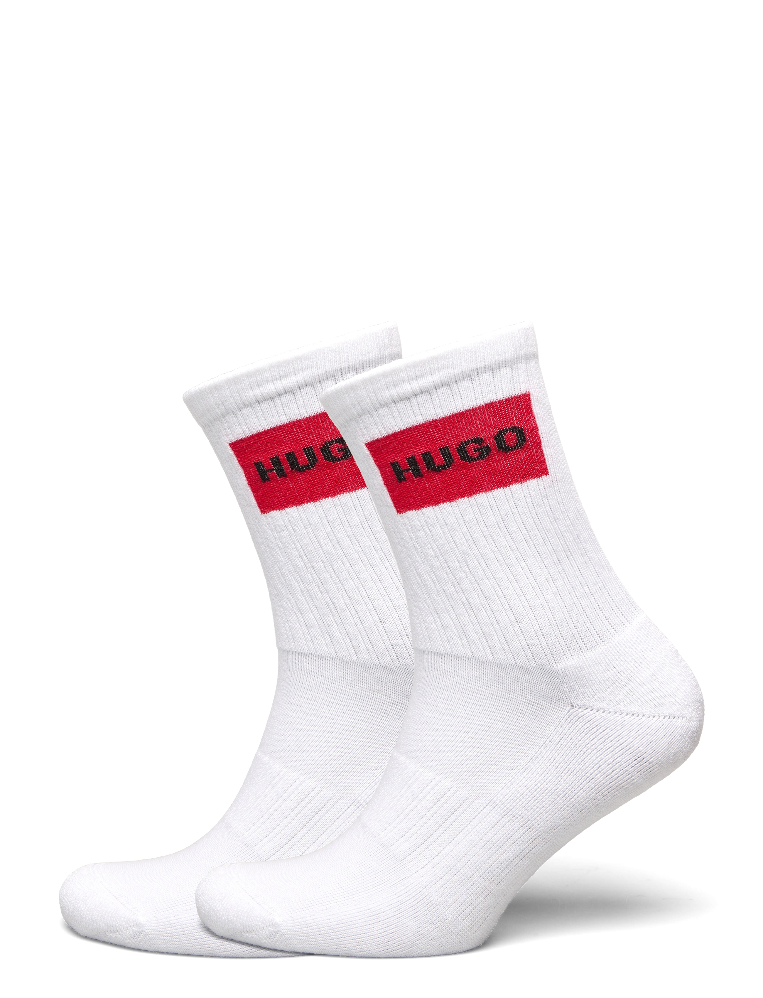 HUGO 2P Qs Rib Label Cc W Weiß - 35-38 - Damen