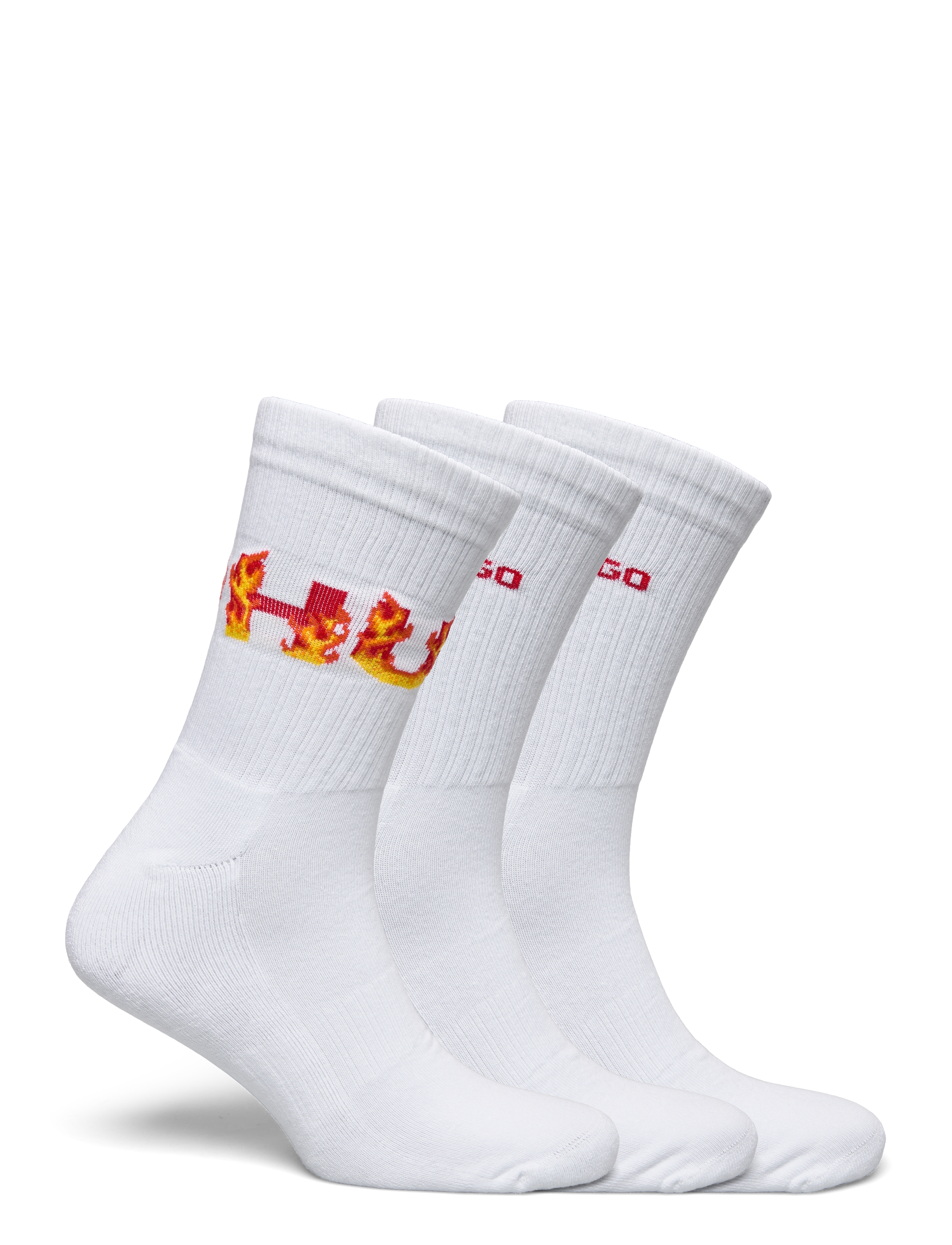 HUGO - 3P QS RIB FLAMES CC - white - 1