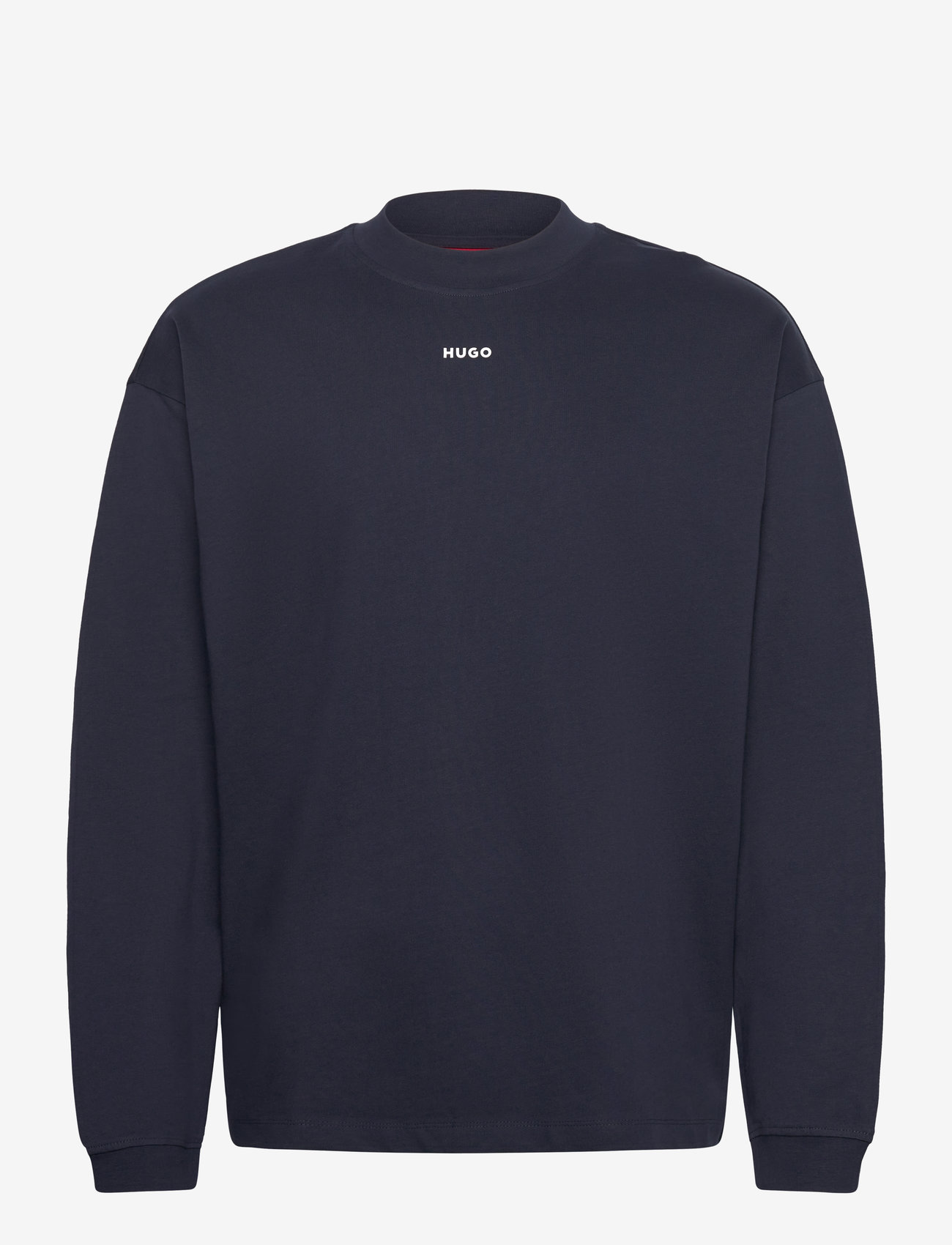 HUGO - Daposo - langærmede t-shirts - dark blue - 0